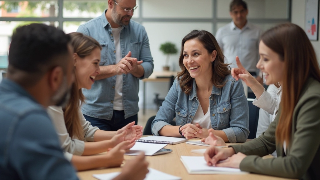Diverse Team-Mitglieder zusammen bei einer kreativen Brainstorming-Sitzung